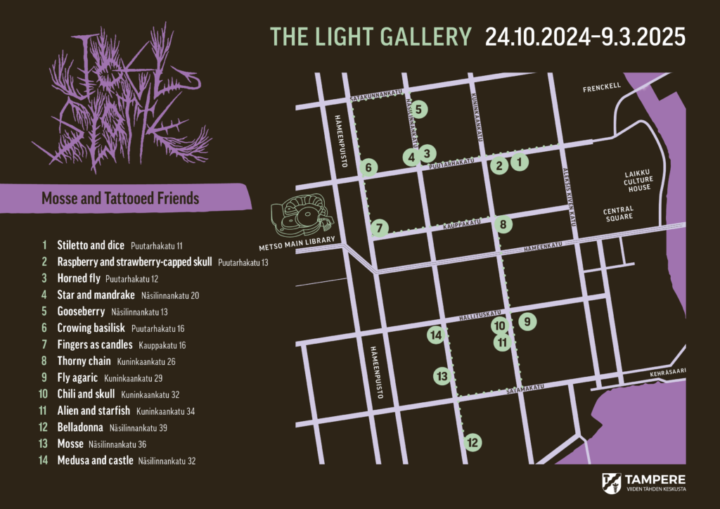 Light Gallery's map.