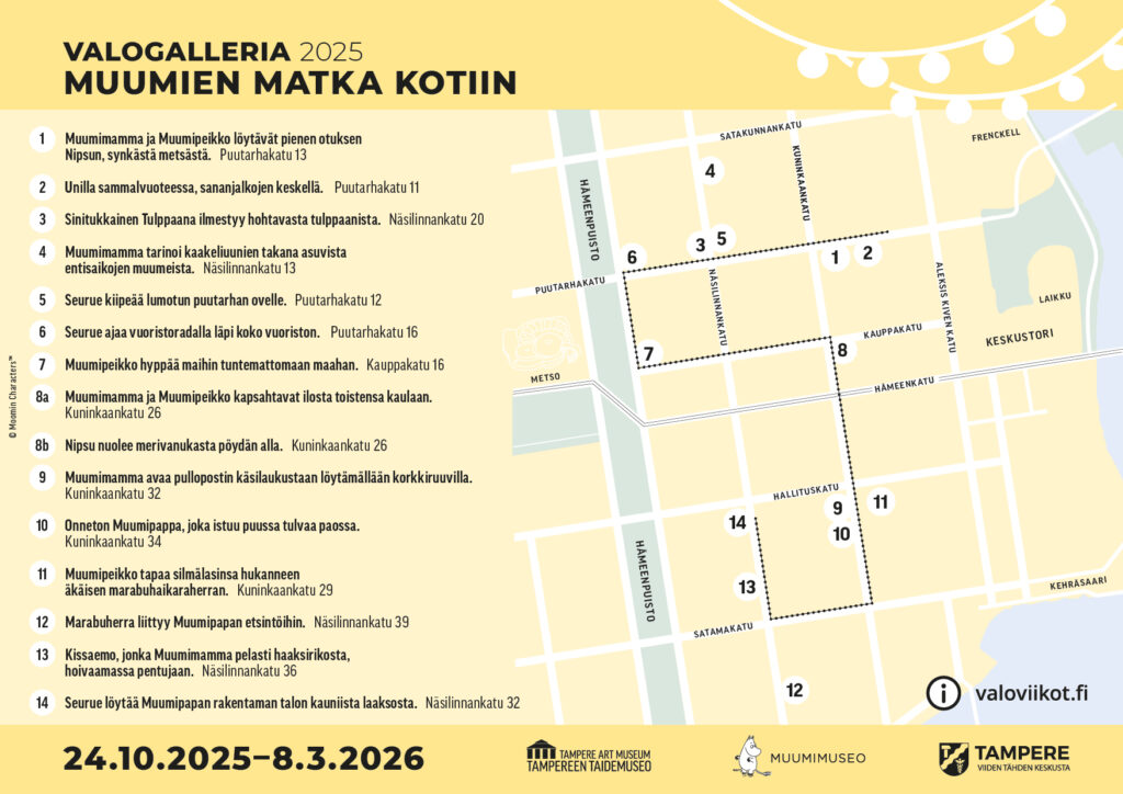 Valogallerian kartta.