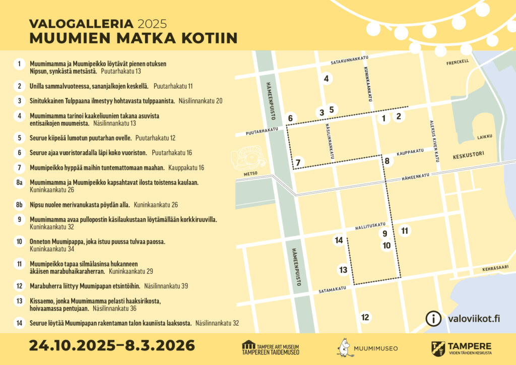 Valogallerian kartta.